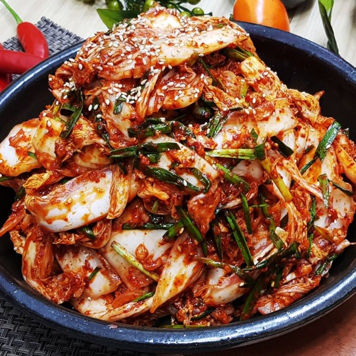 더순수김치 프리미엄 명품 매일 담그는 겉절이(보통맛) 1kg 2.kg 3kg 4kg 5kg~, 8kg, 1개
