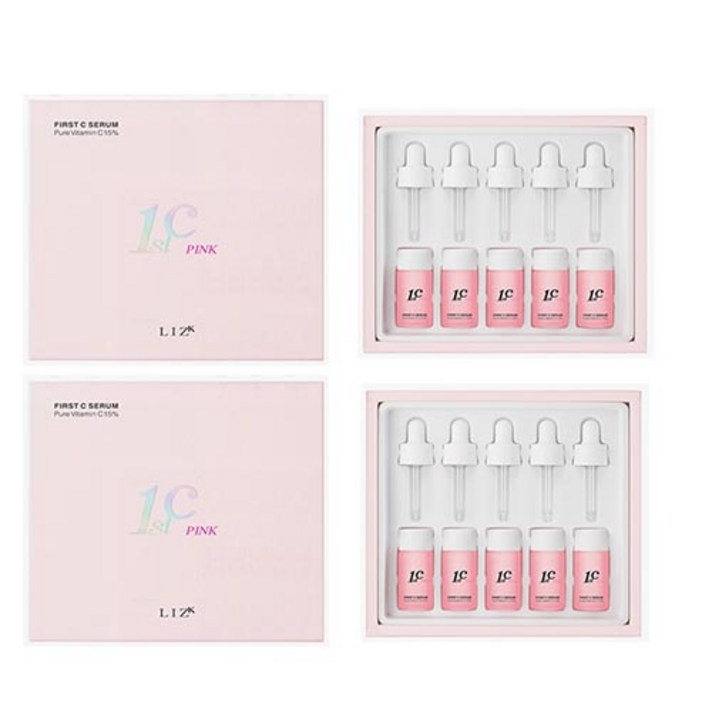  [공식판매처]퍼스트C 핑크 세럼 비타민 씨 15%(5개입) X 2박스 10개입 + 체험분 1.5ml 2매, 1개, 10ml 