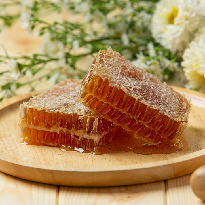싱싱상회 벌꿀집 밀랍꿀 한입 통벌집 꿀막걸리 벌집 아이스크림 꿀, 팩 벌집꿀 290g