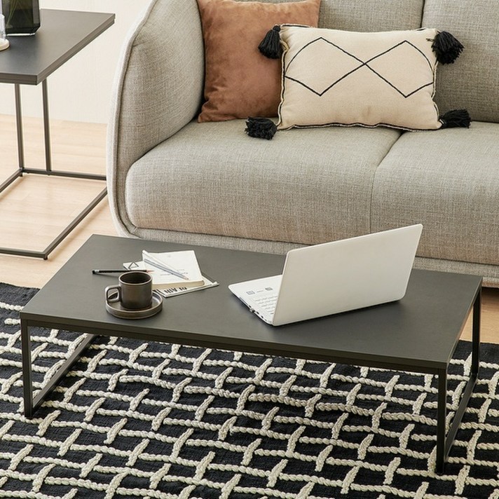 [12월 이벤트] 한샘 클린트 모던 거실테이블 (4종 택1), 월넛(C)