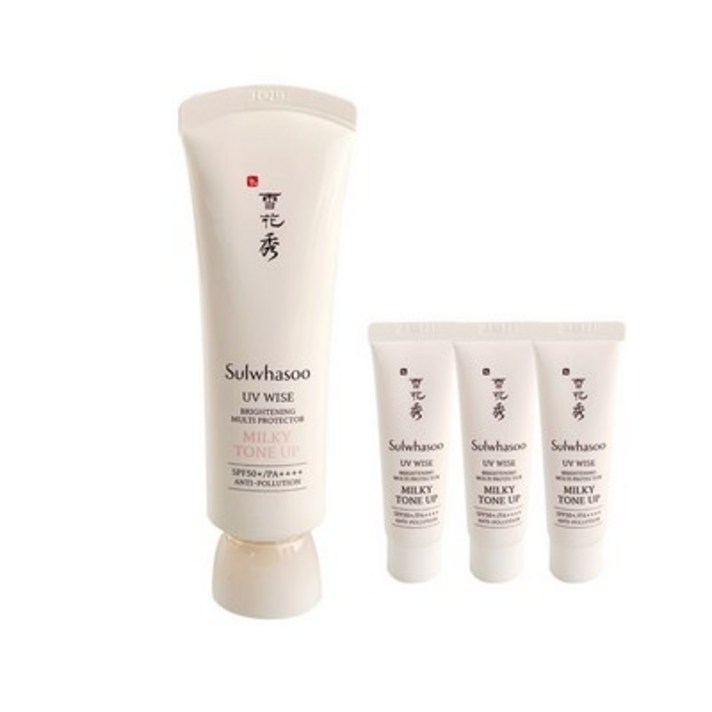 케이스코)설화수 상백 선크림 50ml+10mlX3개[1호 단일색상], 1호