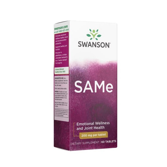 Jarrow Formulas 자로우 포뮬러스 SAMe 200mg 60타블렛, 1개, 1