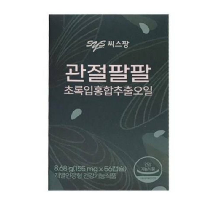 씨스팡 관절팔팔 초록입홍합추출오일, 56캡슐, 12박스