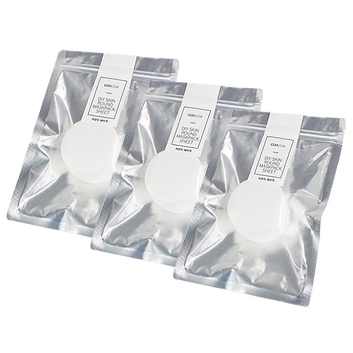 코아코스 DIY 스킨솔루션 라운드베이직시트 100매, 3개