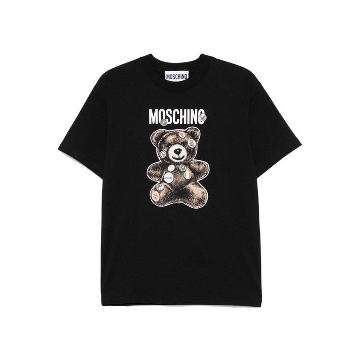 모스키노 테디 베어 프린트 티셔츠
