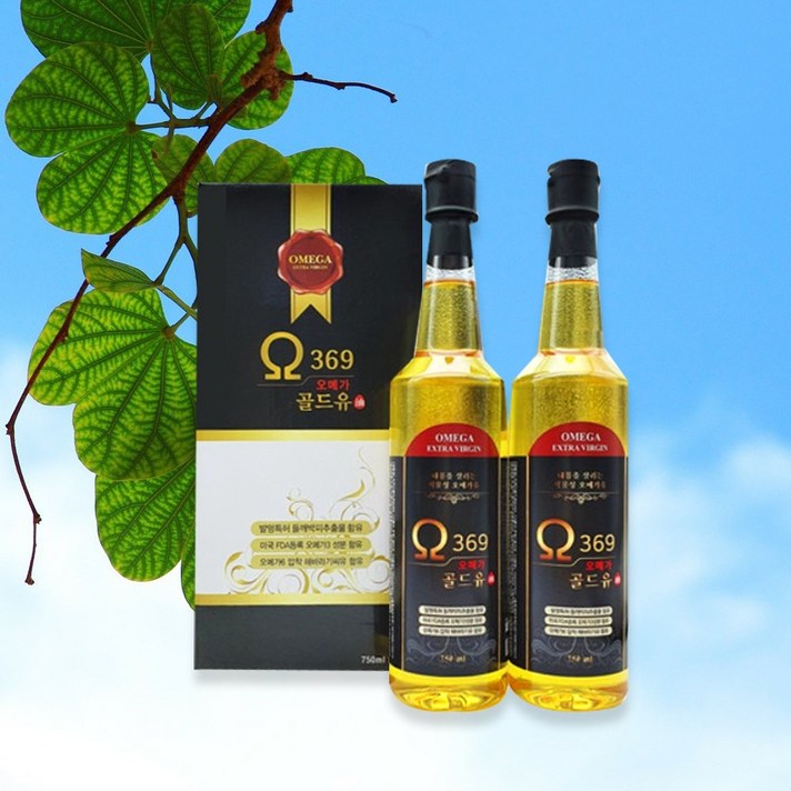 오메가369 골드유 오일 750ml 2병
