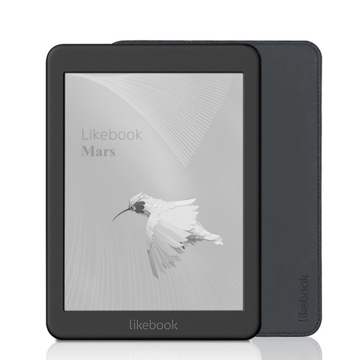 Likebook Mars 7.8 인치 전자 책 리더 HD Ereader 300PPI 2G 16G Octa-Core with Carta 터치 스크린 3.5mm 인터페이스 지원 WiF, 중국, 전자 책 리더 케이스 세트, 검정