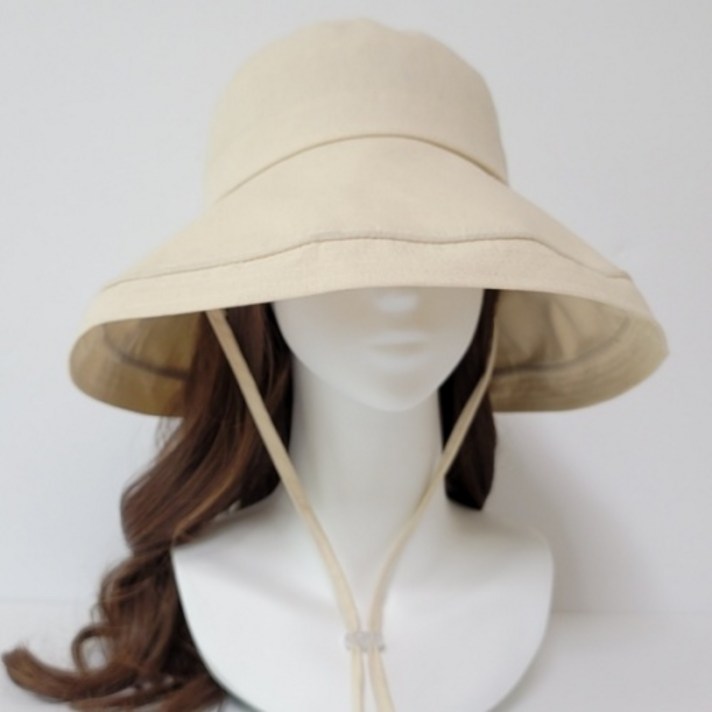 올리비아몰 와이드 턱끈 버킷햇