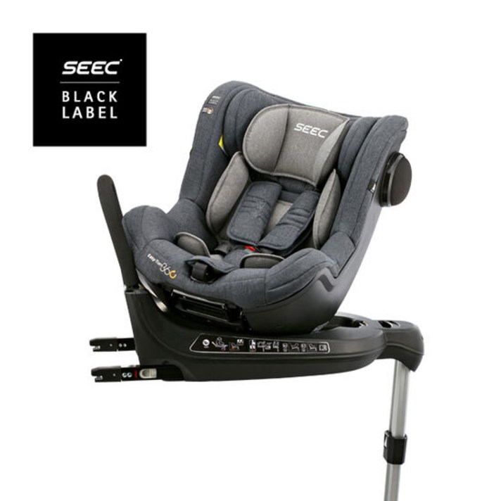 시크(SEEC) 이지턴360 블랙라벨 회전형 카시트 (애쉬그레이), 단품