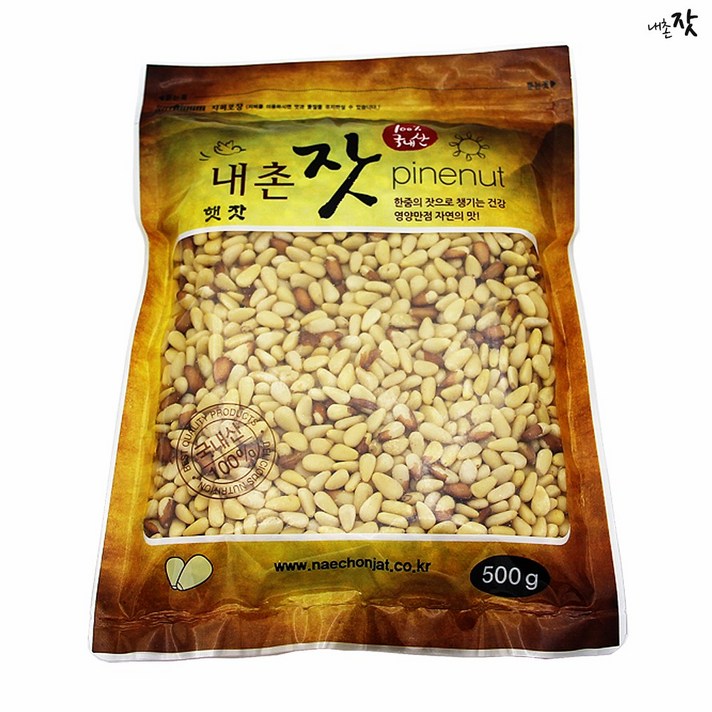 가평잣 500g가평잣 선물세트 추석선물, 1개, 황잣500g 지퍼백