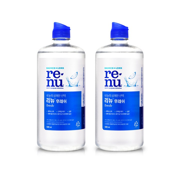 리뉴 후레쉬 렌즈 세정액, 120ml, 6개