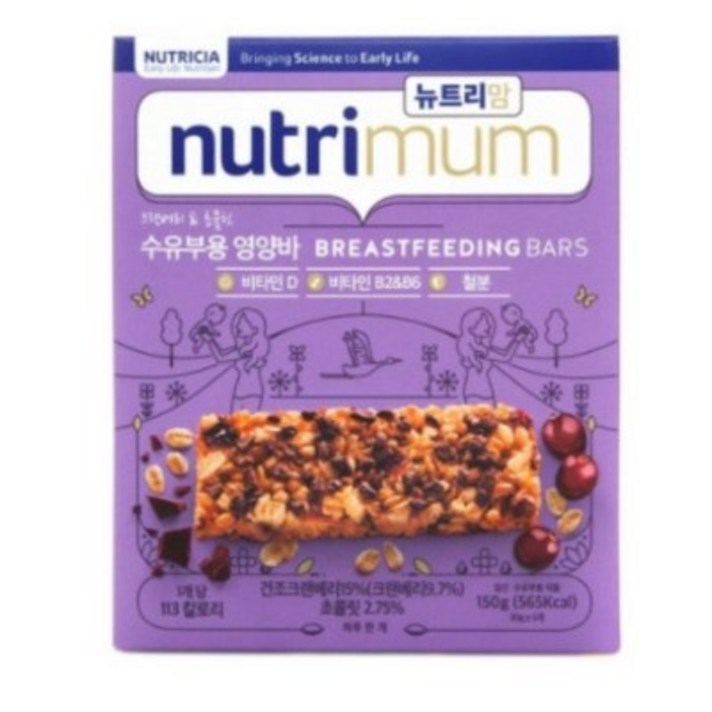 뉴트리시아 뉴트리맘 수유부용 영양바, 30g, 30개입