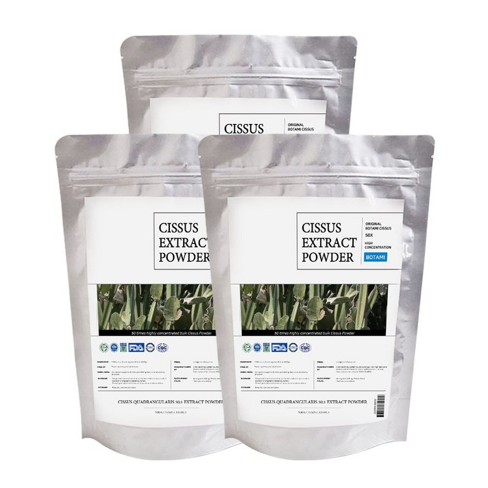 보타미 시서스가루 50배 고농축 추출물 500g 대용량, 3개