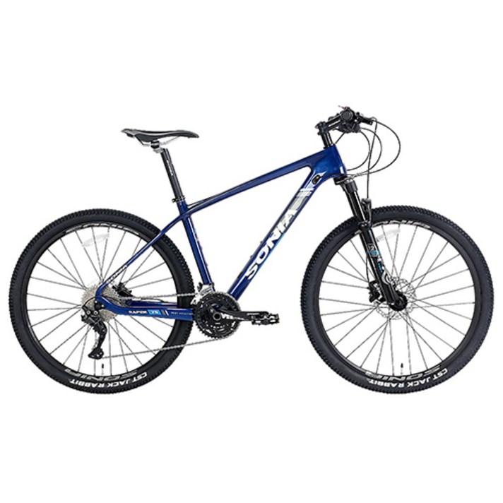 소니아 라피드79 MTB 자전거 카본 시마노데오레 30단 완조립, 1개, 17.5인치블루, 170cm