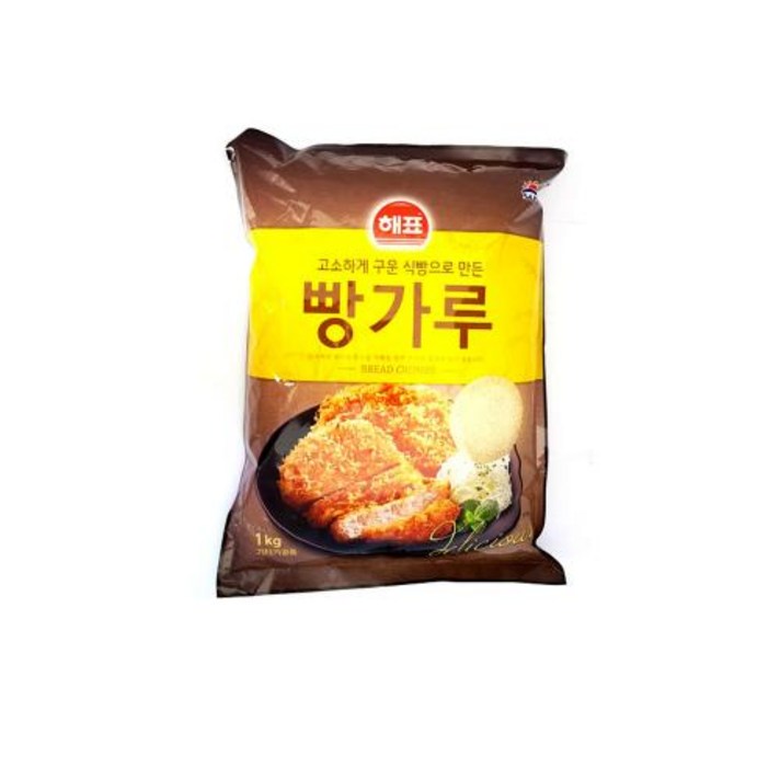 [조은마켓] 고소하게 구운 식빵으로 만든 해표 빵가루 1kg, 4개