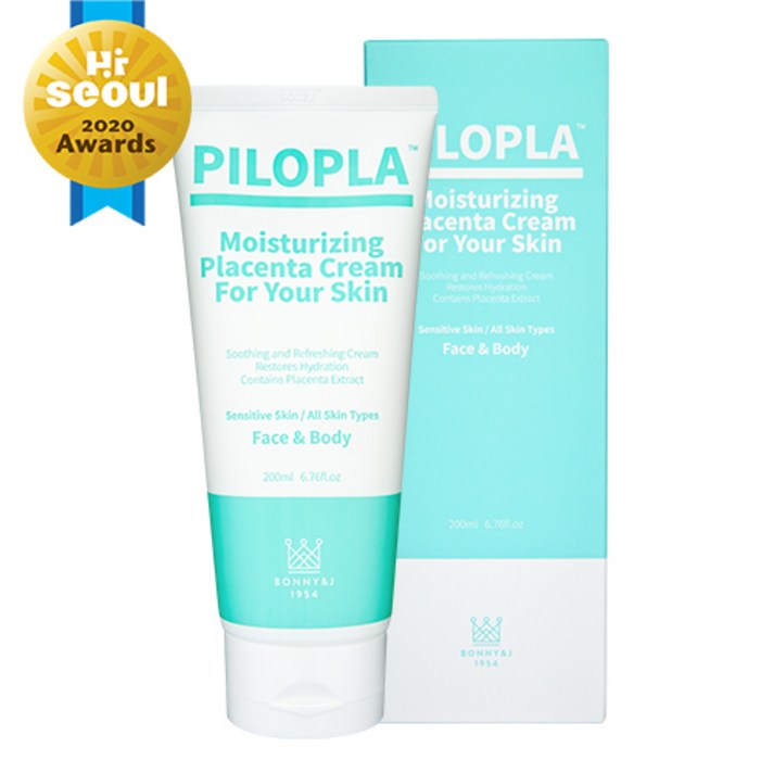 [병의원/백화점 판매] 보니앤제이 필로플라 수분크림 / 태반화장품 / 2중 기능성 / 가을 환절기, 200ml * 1개
