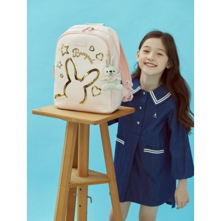 라이트 핑크 시그니처 러블리 빙키 책가방 (BI11D4G04Y)