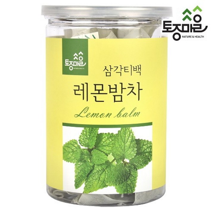 [토종마을]프리미엄 국산 레몬밤차30티백 [싱싱티백캔], 없음, 상세설명 참조