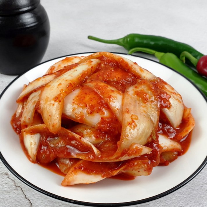 [식품의즐거움]우리 농산물로 만든 해남 양파김치 3kg, 상세페이지 참조