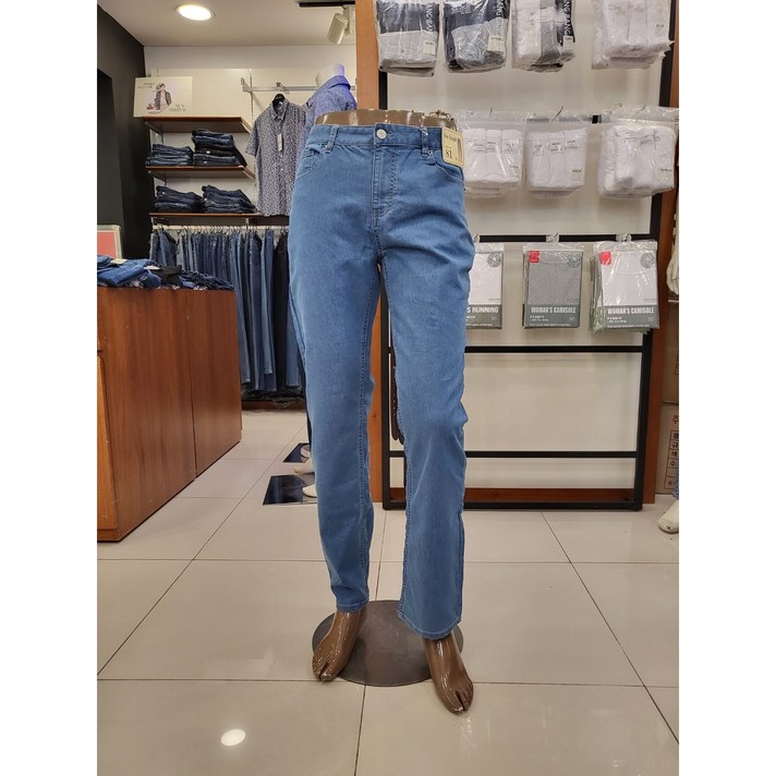 뱅뱅 신상 반값 사방스판 기본 일자핏 청바지