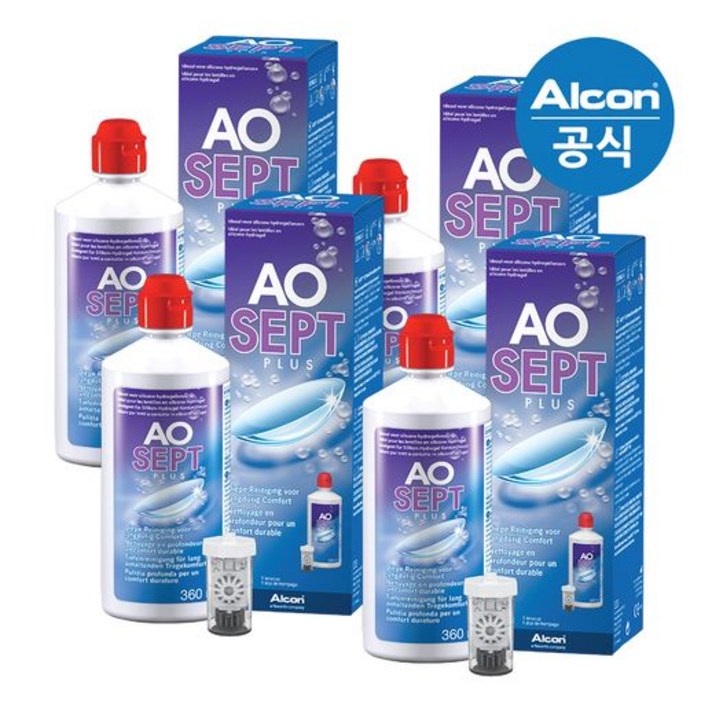 옵티프리 렌즈세척액 에이오셉플러스 360mlx4개, 단일옵션