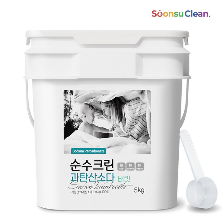  순수크린 과탄산소다 5kg 버킷 대용량 1등급원료 산소계표백제, 1개 