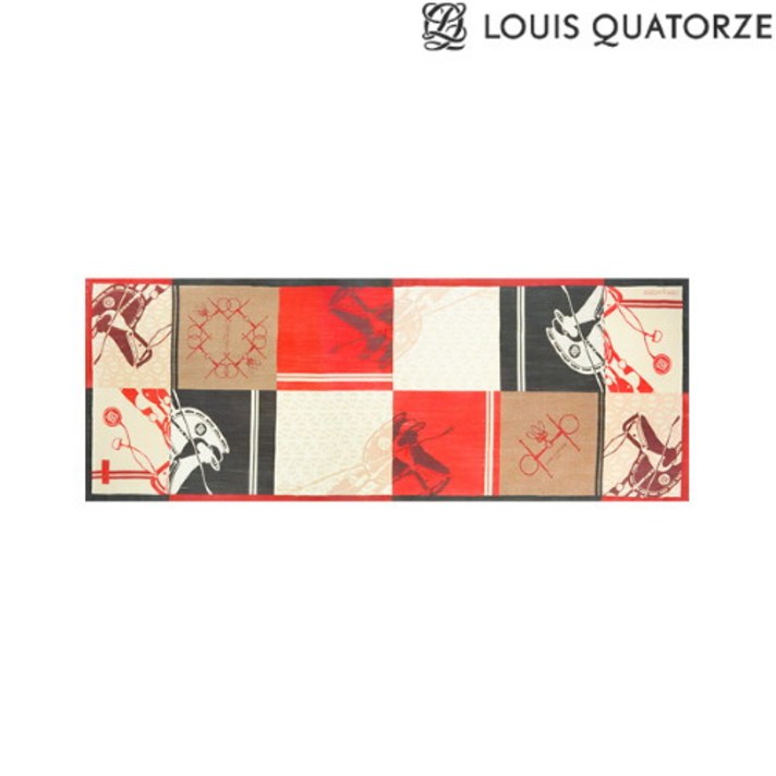 루이까또즈 [루이까또즈] 울 롱스카프 홀스빗 레드(SA-2WPP371RE_21FW)