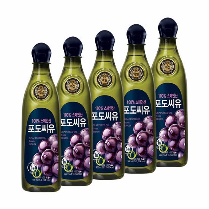 CJ포도씨유 900ml 5병