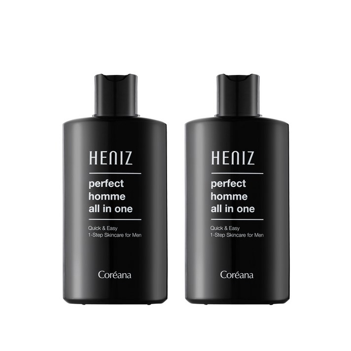 [주름개선/미백 이중 기능성]코리아나 퍼펙트 옴므 남자 올인원 로션, 200ml, 2개