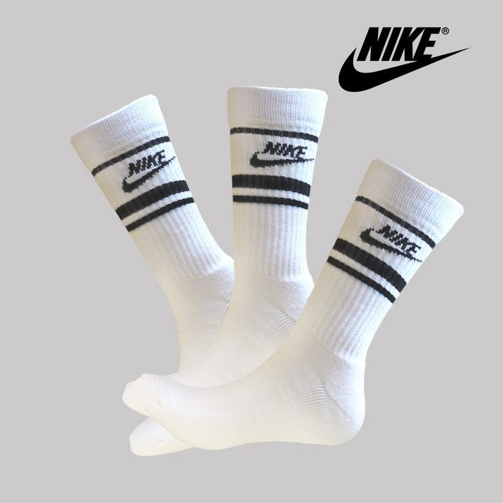 나이키양말 크루삭스 스우시 장목 쿠션 남자 여자 스포츠 양말