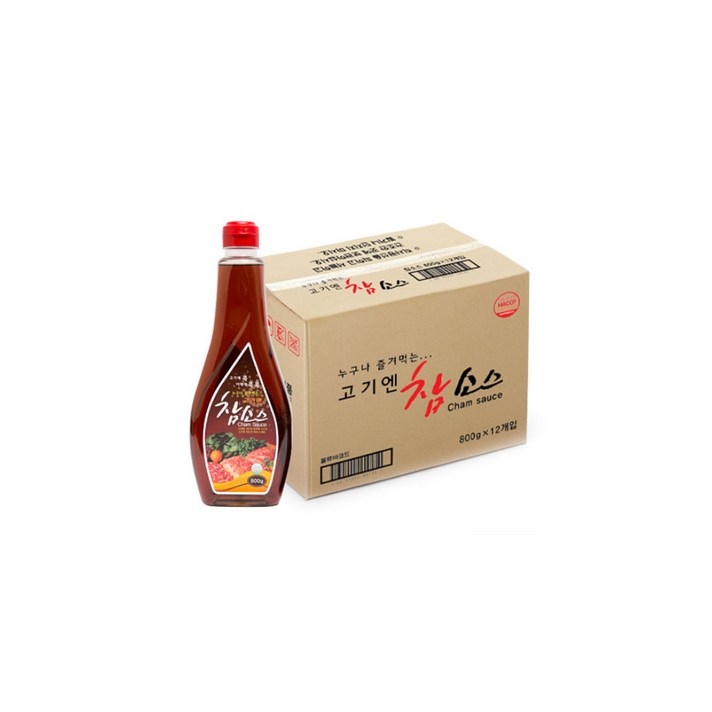 우리식품 고기엔참소스 800g 12병 1박스