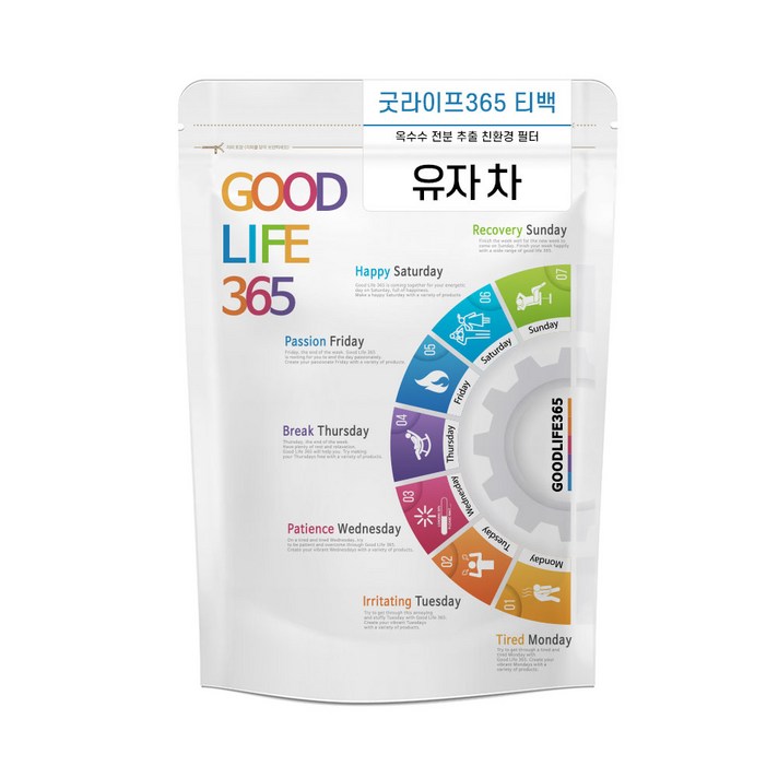 굿라이프365 유자차 삼각티백 100개입, 1.5g