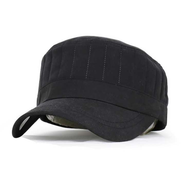 베이직엠 남성 여성 겨울 밀리터리 군모 사각패턴 패딩