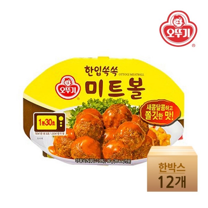 오뚜기 한입쏙쏙 미트볼, 180g, 12개입