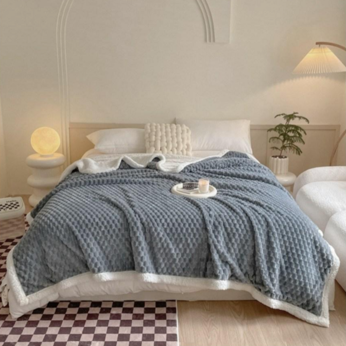 아카누스 프리미엄 가벼우면서 부드럽고 따뜻한 극세사 양면 이불 담요