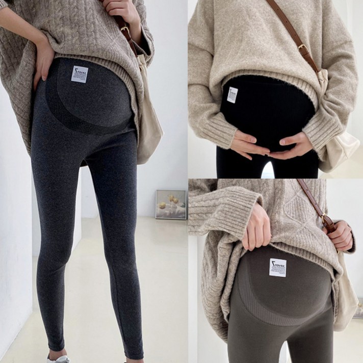 프리미엄 가을 겨울 임산부레깅스 편안한 임부레깅스 밍크 기모 임부복레깅스 끈조절가능