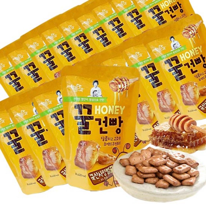 추억의 간식 꿀건빵 50g x 30봉, 1BOX