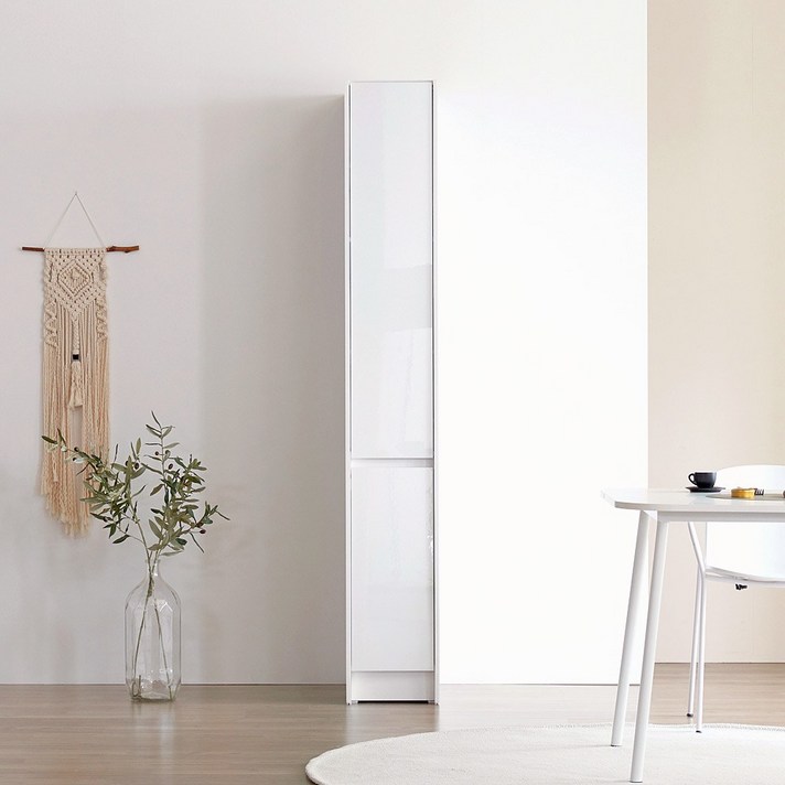  리센트 랩소디 2000주방수납장D(틈새), 화이트 