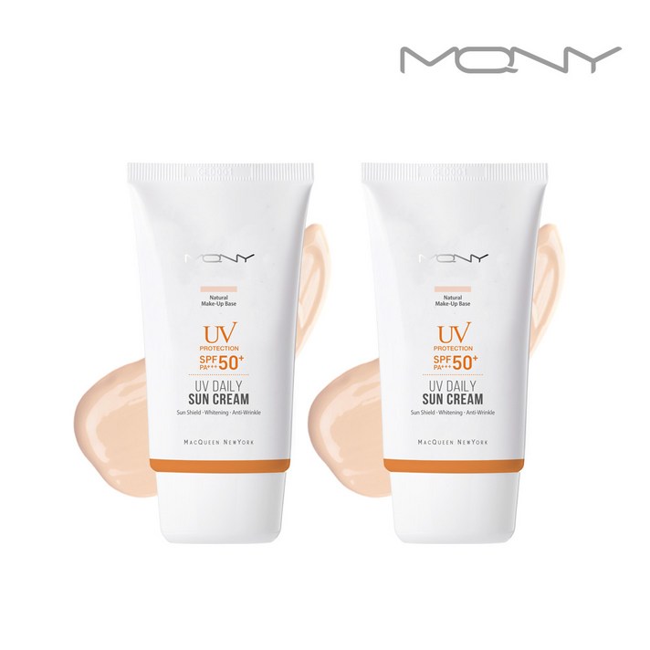 맥퀸뉴욕 [1+1] 유브이 데일리 선크림 SPF50+ PA+++, 1세트, 50ml