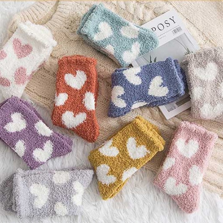 10종세트 하트 수면양말 수족냉증 겨울 보온 따뜻한 출산선물