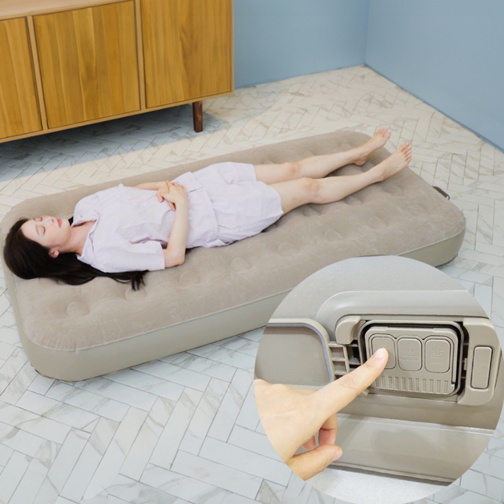 유니언 에어침대 캠핑 매트리스 자동펌프 내장형 원터치 에어매트 25cm 유니언 에어침대 캠핑 매트리스 자동펌프 내장형 원터치 에어매트 25cm