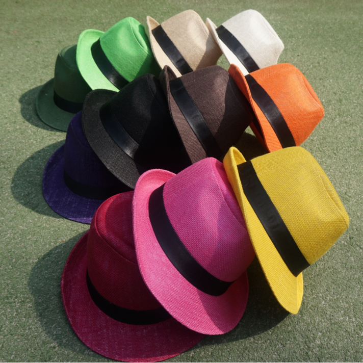 DC 할아버지모자 트로트 남자중절모 여자페도라 중년모자 어르신모자 공연모자