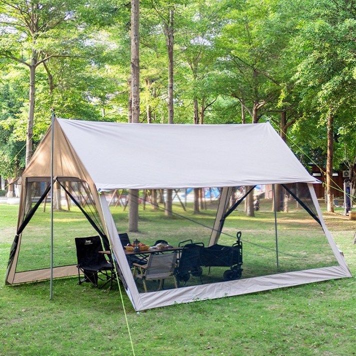 쟈오시 옥외 캠핑 텐트 타프 대형모기장 그늘막 쟈오시 옥외 캠핑 텐트 타프 대형모기장 그늘막