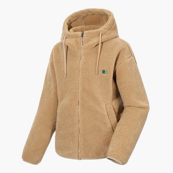 코오롱스포츠 남녀공용 후디 보아 플리스 재킷 TLJFW22501LBE