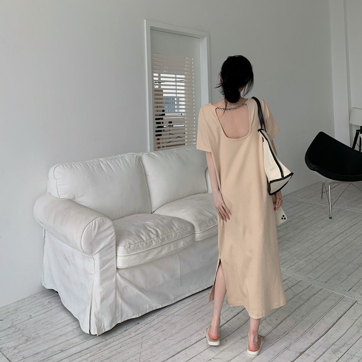 유니크유니스 체인 롱 원피스
