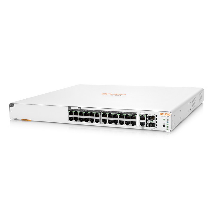 HPE Aruba InstantON JL807A 24포트 기가비트 PoE 스위칭허브 370W L2 Lite 스위치, 1개
