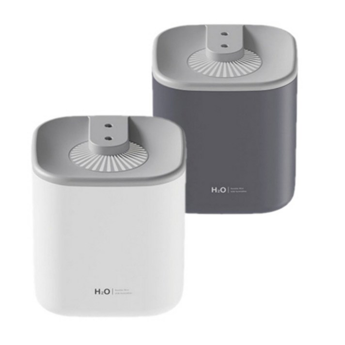 세척쉬운 대용량 초음파 무드등 3L 국민가습기, 그레이
