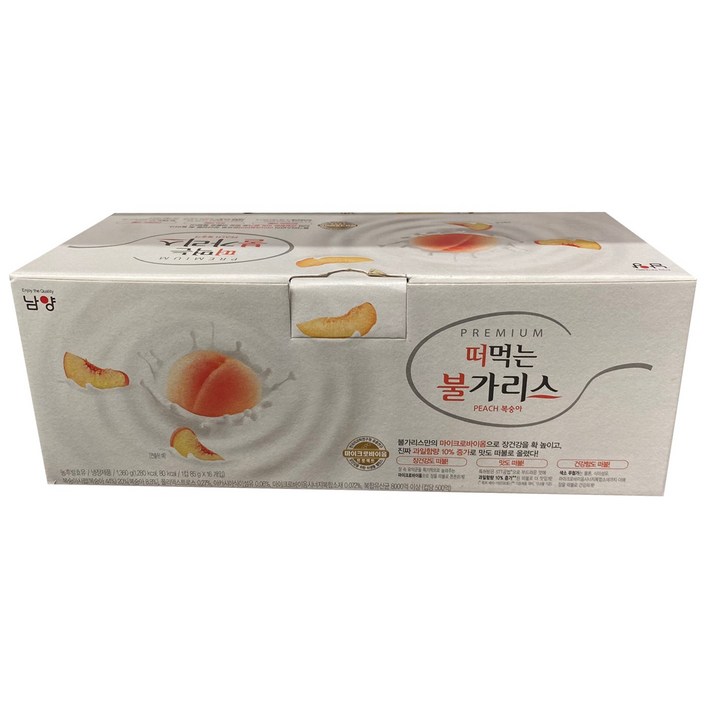 남양 떠먹는 불가리스 85g 16개 / 딸기요플레 / 복숭아요플레, 복숭아