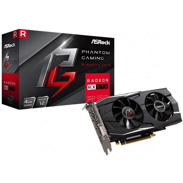 ASRock Phantom Gaming D RX 570 DirectX 12 RX570 4GB 256비트 GDDR5 PCI Express 3.0 x16 HDCP 준비 비디오 카드: 컴퓨터 및, 단일옵션