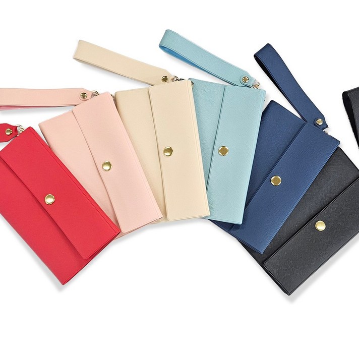 가죽 베트남동지갑 여행 화폐지갑 스트랩포함 5종스티커증정